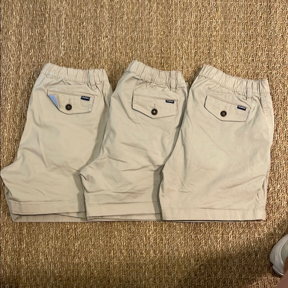 3x Chubbies Khaki Shorts Size Medium